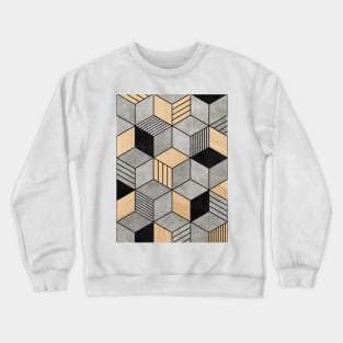 Concrete and Wood Cubes 2 Crewneck Sweatshirt